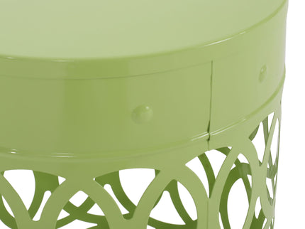 Outdoor Metal S/2 End Table