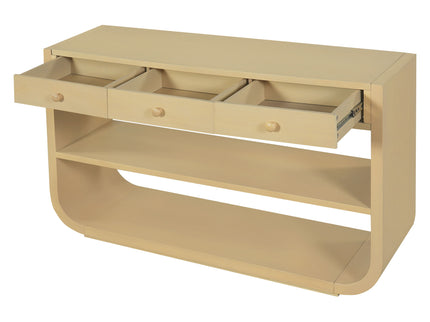 Console Table With 3 Soft Close Drawers & 2 Open Shelves