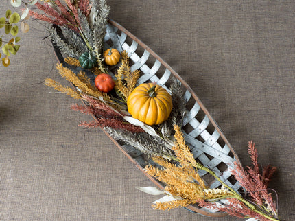 Metal Wall Art With Grid Pattern - Silver