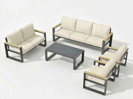 Modern Outdoor Sofa Set With Coffee Table