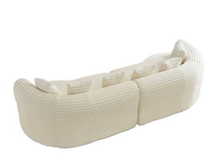 Sectional Sofa, Oversized 4 Seater With Deep Seat Design