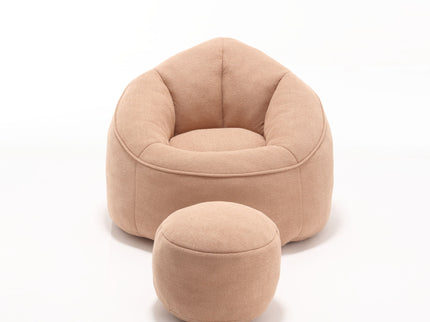 Bedding Bean Bag Sofa Chair High Pressure Foam With Footrest