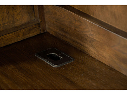 Stigham - 5 Drawer Credenza With Hutch - Oak