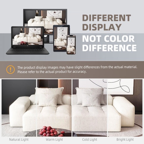 Modern Oversized Diy Combination Modular Sectional Sofa With Pillows