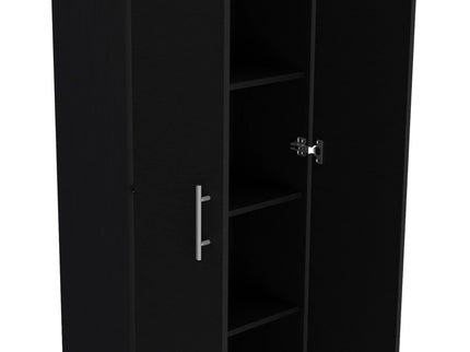 Clinton - Pantry Cabinet Kitchen Storage - Black