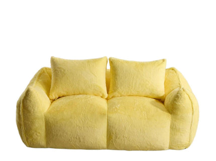 Giant Bean Bag Couch, Ultra Soft Fluffy Loveseat For Living Room
