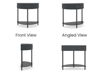 Demi Lune - Console Table With 2 Storage Drawers