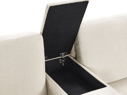 Modular 5 Seat U-Shape Sectional Sofa With Chaise Lounge, Built In Cup Holders And Storage Drawer