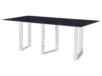 Forster - Rectangular Sintered Stone Dining Table - Gray
