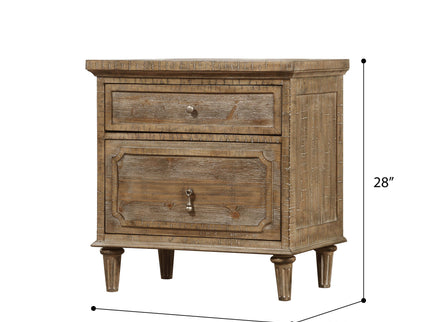 2 Drawer Nightstand - Taupe