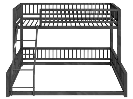 Bunk Bed With Ladder And Safety Guardrails
