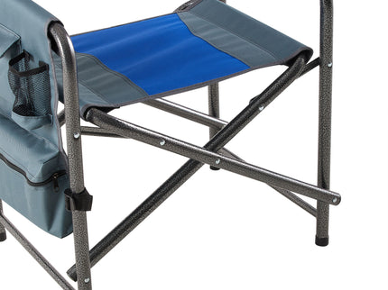 Padded Folding Outdoor Chair With Storage Pockets, Lightweight Oversized Directors Chair For Indoor, Outdoor Camping, Picnics And Fishing