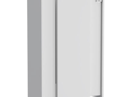 Wall Foldable Table With Multiple Shelves - White