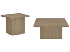 Light Brown / 2 Pc. Coffee Table, End Table