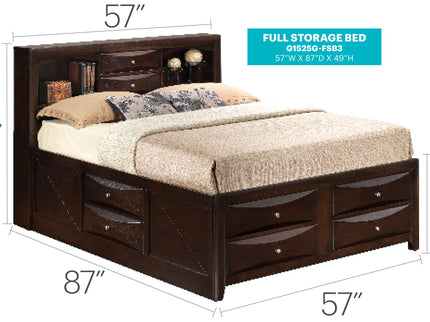 Marilla - Storage Bed With Bookcase Headboard