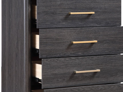 Clifton - 5 Drawer Chest - Espresso