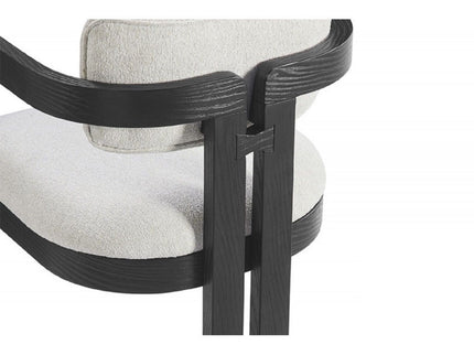 Upholstered Dining Armchair - Black