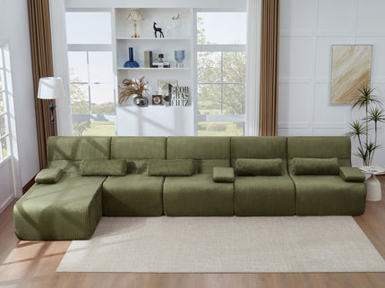 Oversized Sectional Sofa, Living Room Seating With Modular Design