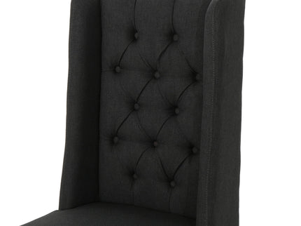 Sophisticated Tufted Dining Chair With High Back Design