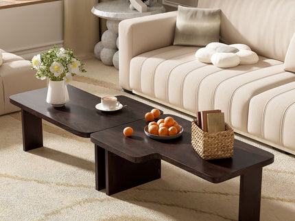 Modern Minimalist Coffee Table Set With Splicing Design