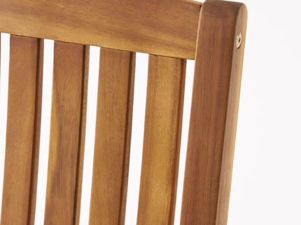 Muse - Outdoor Acacia Rocking Chair With Slat Design - Teak