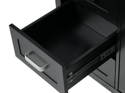 Bathroom Vanity With Sink, 2 Doors 8 Drawers, Soft Close System, Classic Design