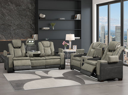 Bruno - Power Reclining Living Room Set With LED Lighting