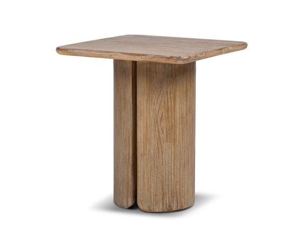 Sonoma - Square Pedestal Side Table - Antique Brown