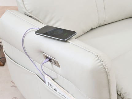 29.92" 270 Power Swivel Rocker Recliner Chair, Electric Glider Reclining Sofa With USB Ports, Power Swivel Glider, Rocking Chair Nursery Recliners For Living Room Bedroom