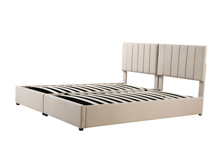 Upholstered Platform Bed With A Hydraulic Storage System