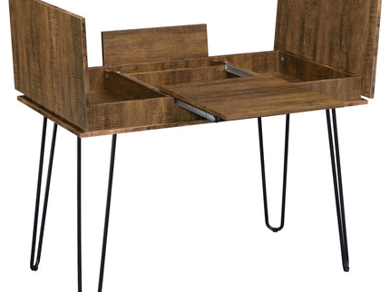 Writing Desk With 4 Hidden Storages - Brown