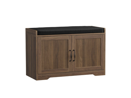Entryway Shoe Bench With Double Doors