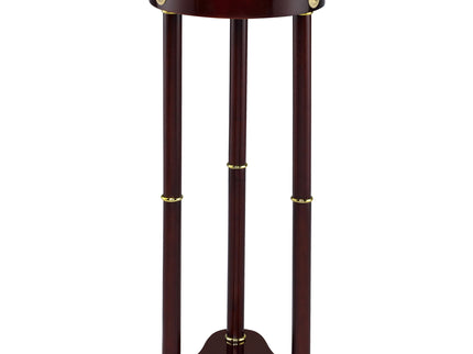 Elna - Accent Side Table With Round Top Plant Stand - Brown