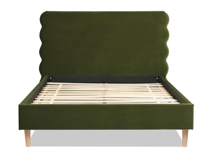 Stockholm - Modern Wavy Headboard Platform Bed