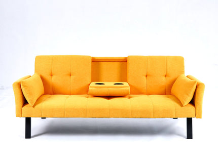 Sofa Bed With Foldable Design And Cup Holder