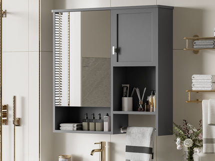 Modern Wall Mounted Bathroom Medicine Cabinet, Bathroom Wall Storage Cabinet With Mirror