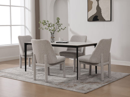 Wide Minimalist Dining Chair