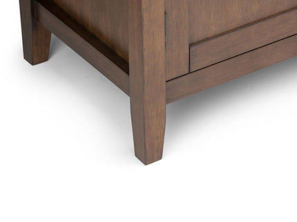 Redmond - Tall TV Media Stand - Rustic Natural Aged Brown