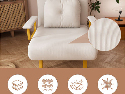 5 In 1 Folding Sofa Bed With 5 Position Adjustable Backrest