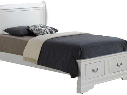 Upholstered Panel Sleigh Bed Design