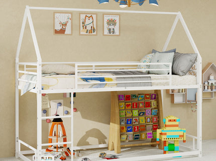 Bunk Bed With Safety Guardrails, No Box Spring Needed