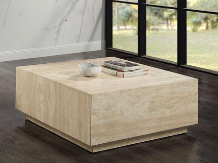 Deon - Travertine Table - Beige