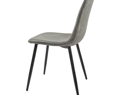 Modern Accent Dining Chairs Upholstered Seat, Metal Legs (Set of 4)