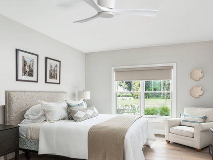 42" Flush Mount Ceiling Fan With 3 Blades, DC Reversible Motor