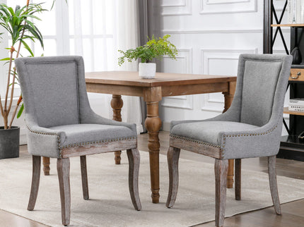 Ultra - Side Dining Chair, Nail Head (Set of 2)