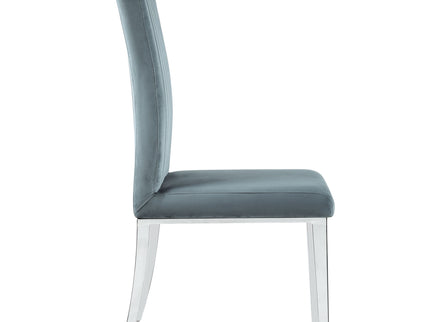 Tufted Side Upholstered Dining Chair (Set of 2) - Gray