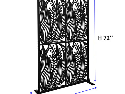 Free Standing Decorative Privacy Screen, Outdoor And Indoor Divider