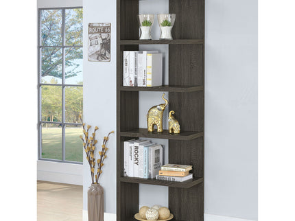 5 Shelf Bookcase - Gray