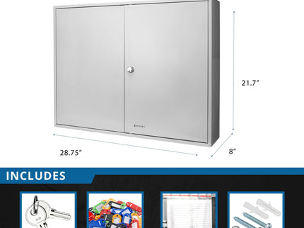 Adjustable Key Cabinet With Lock