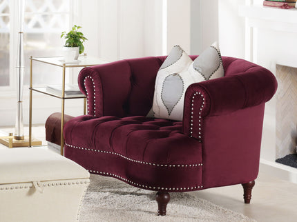 La Rosa - Victorian Tufted Upholstered Accent Chair
